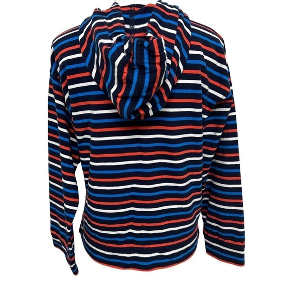 J. Crew Striped Pullover Hoodie Multi-striped Size Small - Picture 6 of 7